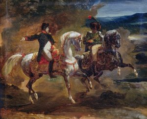 Napoleon Bonaparte wydający rozkaz przełożonemu, obraz przypisywany Teodorowi Gericault, Wojny Napoleońskie autorstwa Theodore Gericault