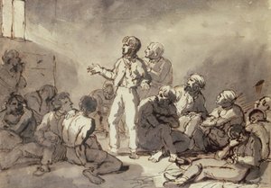 Więźniowie w celi autorstwa Theodore Gericault
