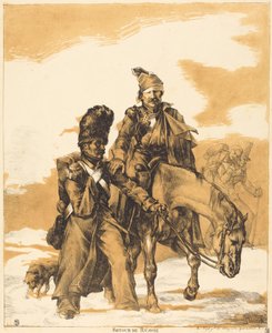 Retreat from Russia (Powrót z Rosji) autorstwa Theodore Gericault