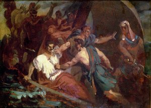Bunt na żaglowcu autorstwa Theodore Gericault