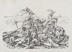 Wrak Meduzy, 1820 autorstwa Theodore Gericault