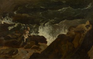 Rozbicie statku na plaży („Burza”) autorstwa Theodore Gericault