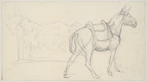 Szkic konia autorstwa Theodore Gericault
