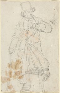 Studium do obrazu „Szwajcarski strażnik w Luwrze” autorstwa Theodore Gericault