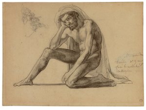 Studiuj dla ojca na Tratwie Meduzy autorstwa Theodore Gericault