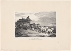 Wagon węglowy autorstwa Theodore Gericault