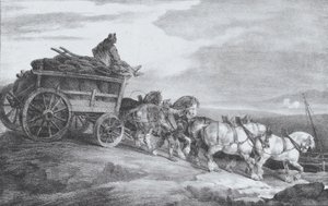 Wóz Węglowy [sic.], 1821. autorstwa Theodore Gericault