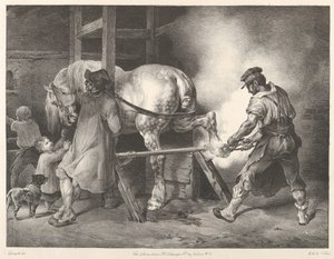 Flamandzki kowal autorstwa Theodore Gericault