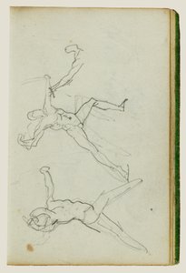 Trzy studia przedstawiające łucznika autorstwa Theodore Gericault