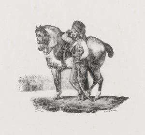 Trębacz husarski (Hussar Trumpeter) autorstwa Theodore Gericault