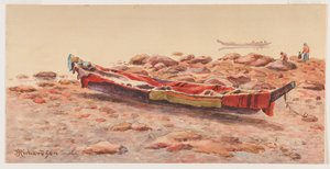 [Northwest Canoe], prawdopodobnie 1884-86 lub
1903-14 (akwarela na papierze)