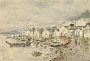 Rodzima wioska rancza, Sitka, 1884.