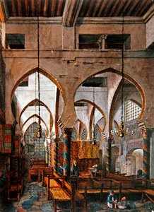 Wnętrze synagogi w Algierze