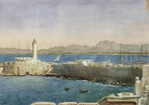 Port i molo w Algierze, ok. 1830 r.
