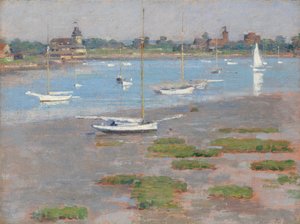 Odpływ, Riverside Yacht Club, 1894. autorstwa Theodore Robinson
