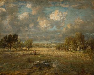 Wieś w Pikardii, 1860.