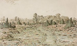 Ścieżka w Barbizonnières, 1864 autorstwa Pierre Etienne Theodore Rousseau