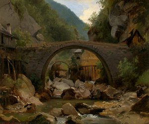Górski potok w Owernii, 1830.