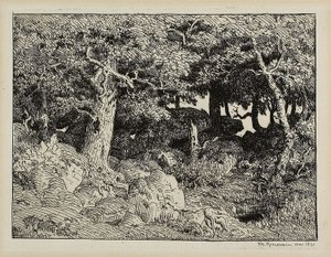 Dąb ze Skał autorstwa Theodore Rousseau