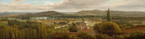 Panoramiczny pejzaż w pobliżu Mozeli, ok. 1900 r. 1830.