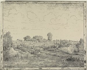 Równina na Plante w Biau autorstwa Theodore Rousseau