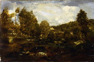 Dolina Tiffauge autorstwa Pierre Etienne Theodore Rousseau