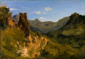 Dolina w Górach Owernii autorstwa Theodore Rousseau