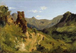 Dolina w górach Owernii autorstwa Theodore Rousseau