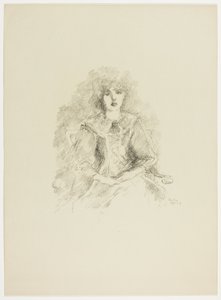 Studium przy świetle lampy autorstwa Theodore Roussel
