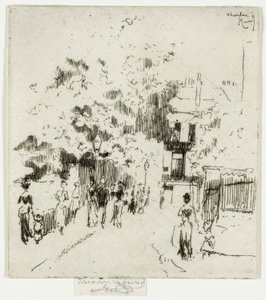 Święto bankowe, róg Beaufort Street, Chelsea autorstwa Theodore Roussel