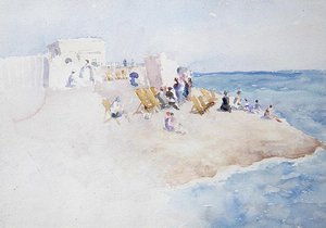 Stacja kąpielowa w St. Leonards-on-Sea autorstwa Theodore Roussel