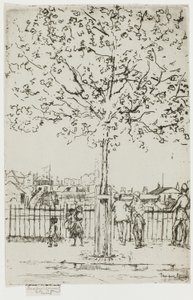 Chelsea Embankment, czerwiec, 17:00, 1889 autorstwa Theodore Roussel