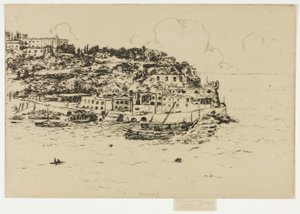 Monako z La Condamine, Monte Carlo autorstwa Theodore Roussel
