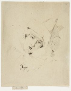 Pierrot, Portret damy A. C. autorstwa Theodore Roussel