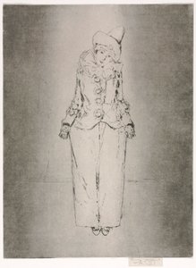 Pierrot en Pied, Portret Lady A.C. autorstwa Theodore Roussel