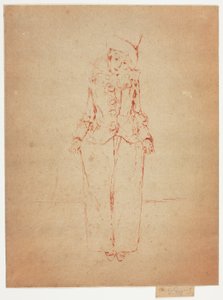 Pierrot en Pied, Portret damy A.C. autorstwa Theodore Roussel