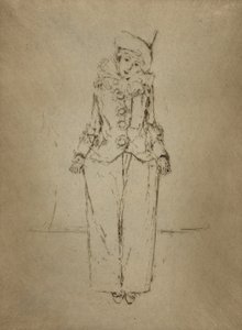 Pierrot en Pied, Portret damy A.C. autorstwa Theodore Roussel