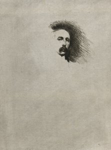 Portret Basil Gotto (wersja czarno-biała) autorstwa Theodore Roussel