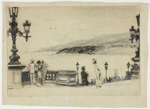 Studium na tarasie, Monte Carlo autorstwa Theodore Roussel