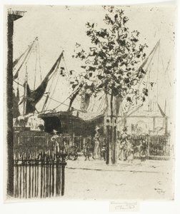 Corner of Luna Street, Chelsea Embankment autorstwa Theodore Roussel