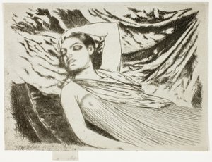 Śpiący model lub śpiący autorstwa Theodore Roussel