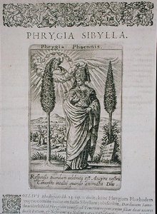 Sybilla frygijska, kopia ilustracji z „Divinewet Magical Sights” Jeana-Jacquesa Boissarda autorstwa Theodore de (after) Bry