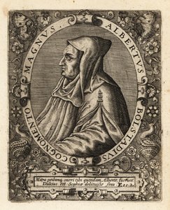 Albertus Magnus, niemiecki biskup katolicki. autorstwa Theodore de Bry