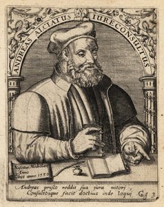 Andrea Alciato autorstwa Theodore de Bry