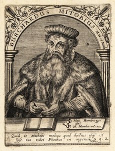 Burkhard Mithoff, anatom i lekarz autorstwa Theodore de Bry