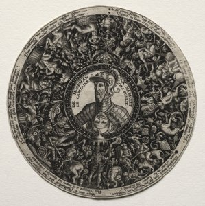 Projekt naczynia z medalionami, ok. 1900 r. 1558. autorstwa Theodore de Bry