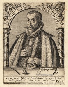 Georg Laube, niemiecki lekarz z Augsburga autorstwa Theodore de Bry