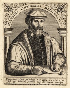 Gilbert Fusch z Limburga, holenderski lekarz, 1504-1567. autorstwa Theodore de Bry