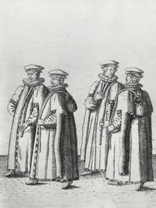 Sklep spożywczy w konduktach pogrzebowych sir Philipa Sidneya w drodze do katedry św. Pawła, 1587 autorstwa Theodore de Bry