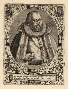 Hartwig Schmidenstedt, niemiecki retor. autorstwa Theodore de Bry